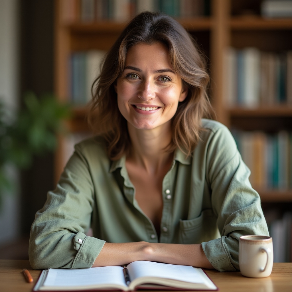 Ana Florescu, redactor șef al portalului Mavorqemax, zâmbind natural